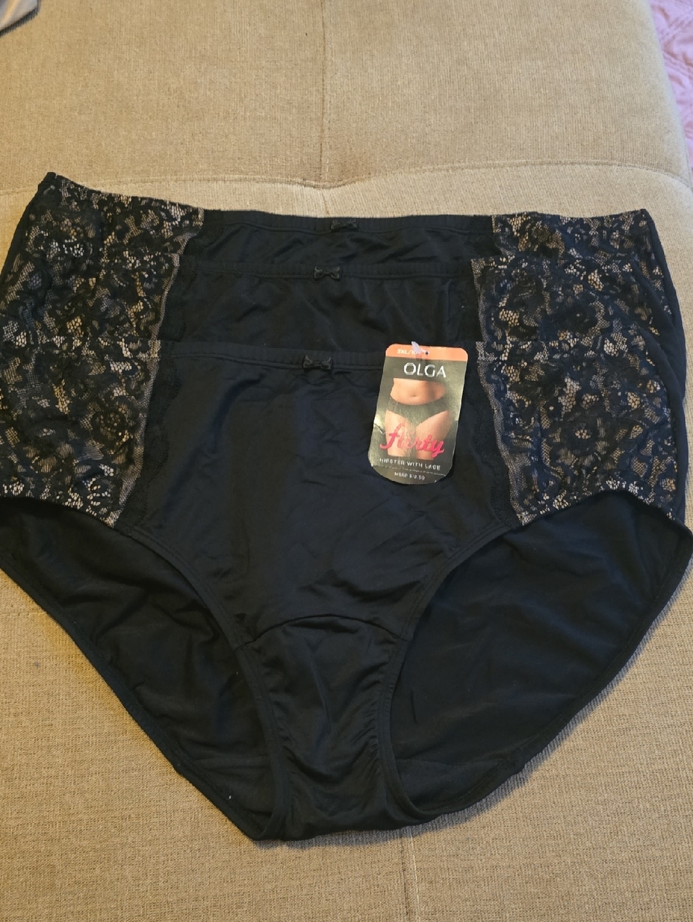 3pr -  Olga Women's Flirty Lace Hipsters